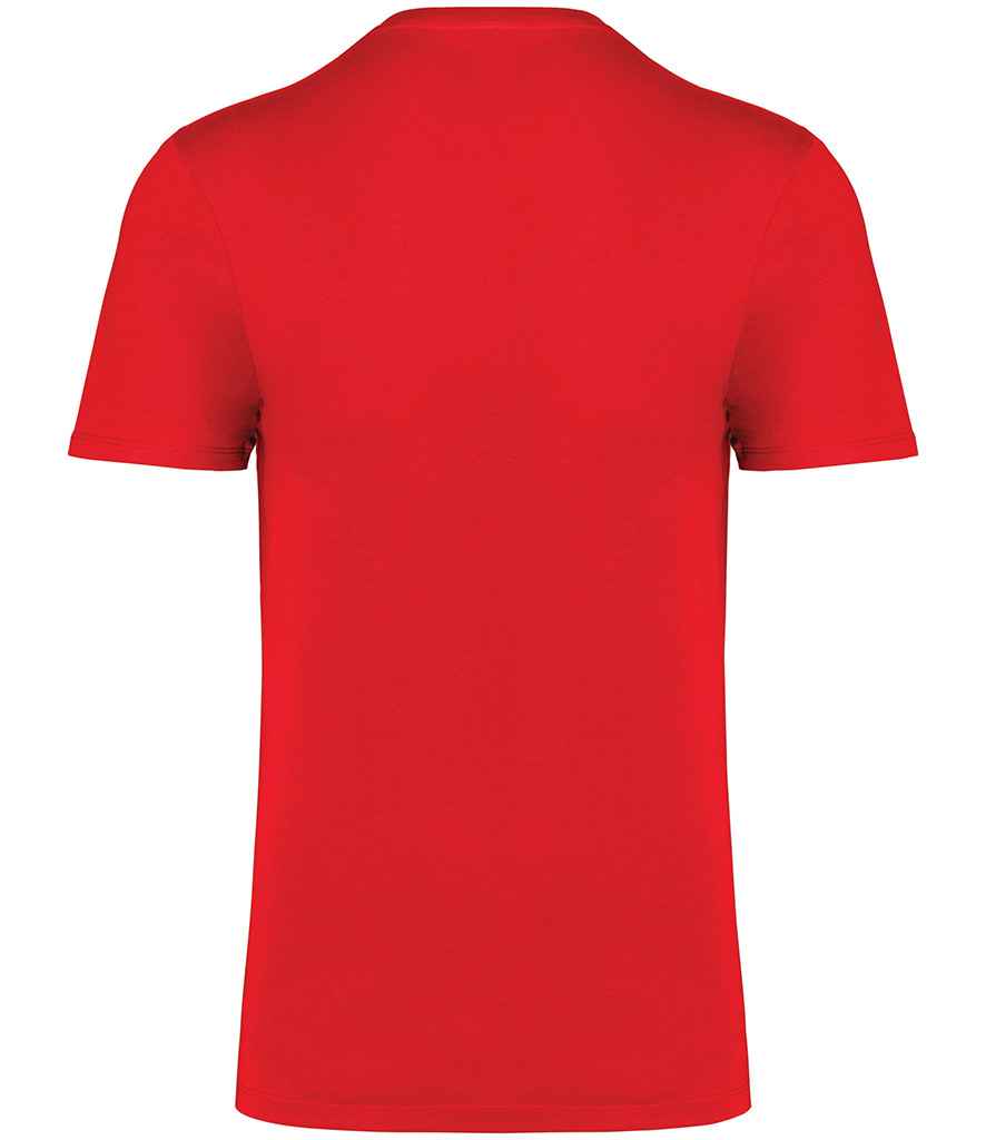 Native Spirit Unisex Crew Neck IC T-Shirt in Poppy Red, back view