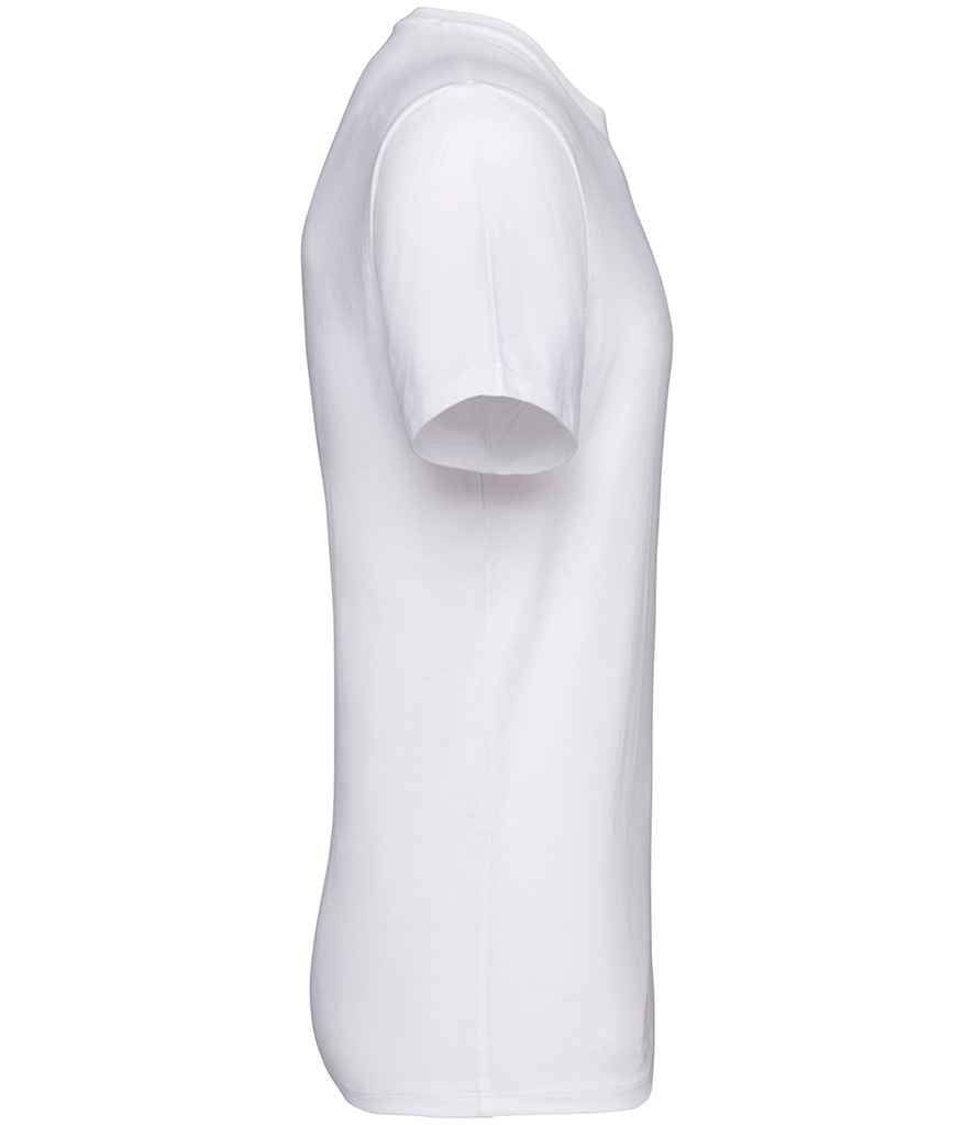 Native Spirit Unisex Crew Neck IC T-Shirt in White, side view