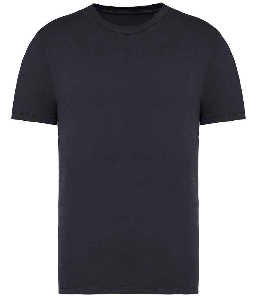Native Spirit Unisex Faded T-Shirt in Washed Coal Grey, front view