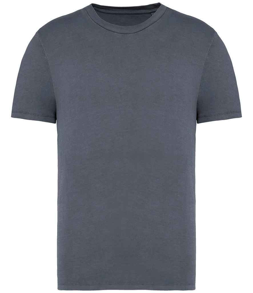 Native Spirit Unisex Faded T-Shirt in Washed Mineral Grey, front view