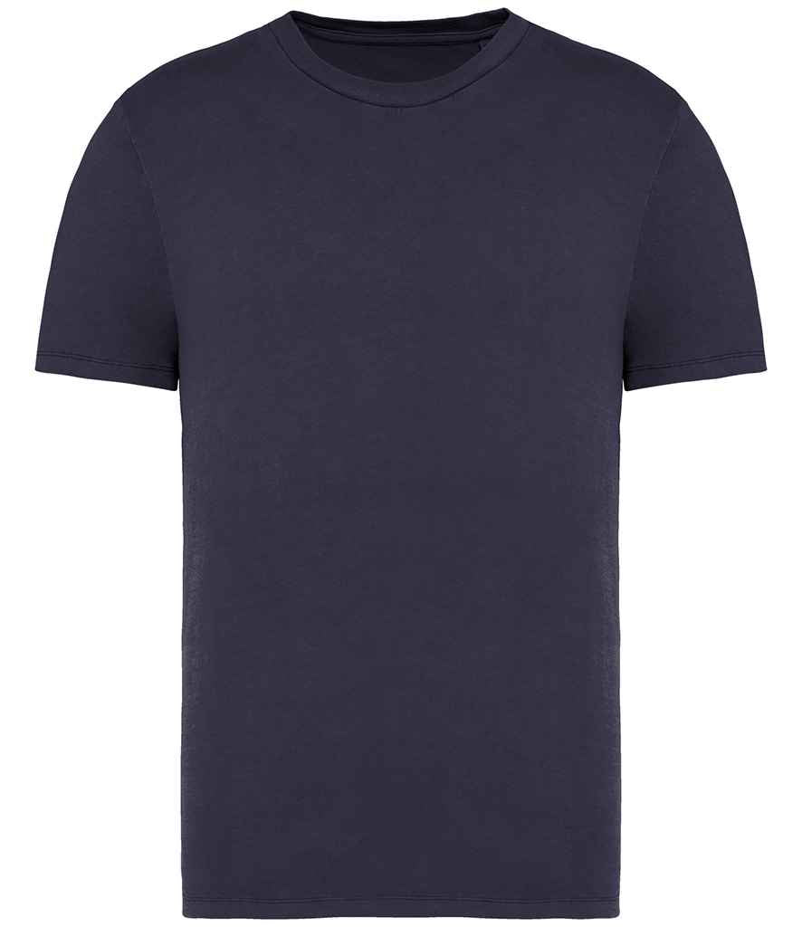 Native Spirit Unisex Faded T-Shirt in Washed Navy, front view