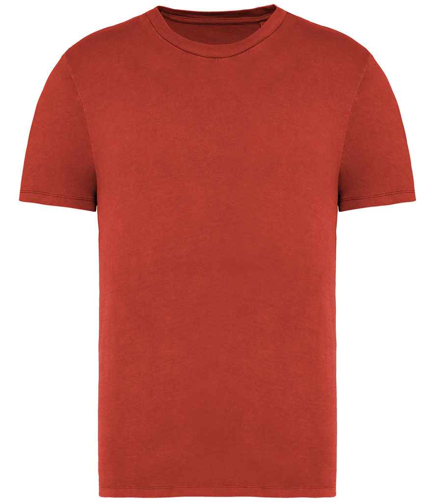 Native Spirit Unisex Faded T-Shirt in Washed Paprika, front view