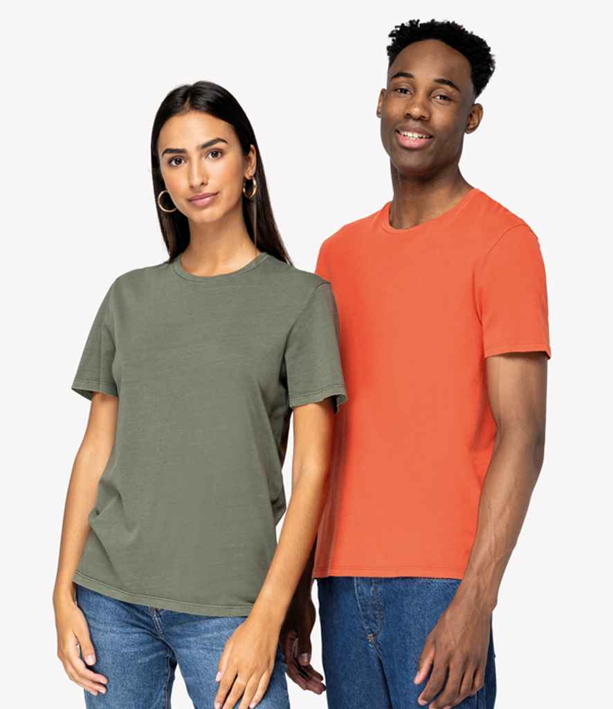 Native Spirit Unisex Faded T-Shirt in Washed Paprika
