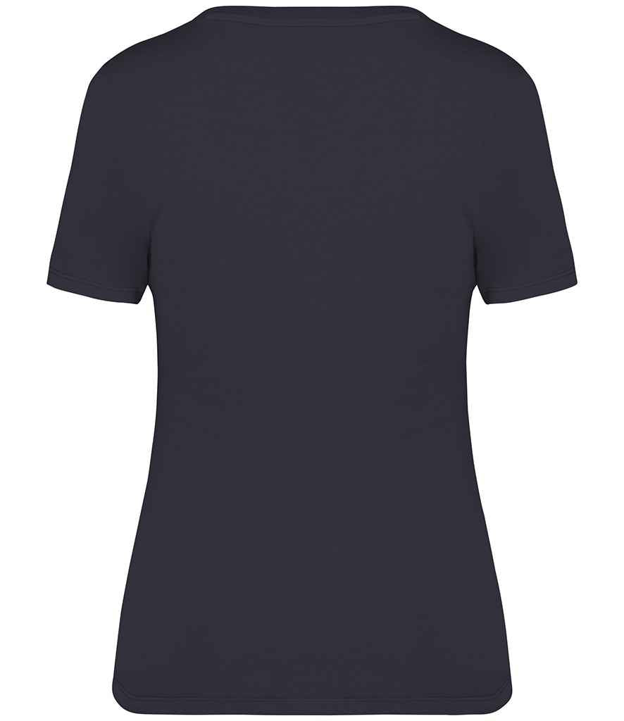Native Spirit Ladies Faded T-Shirt in Washed Navy, back view