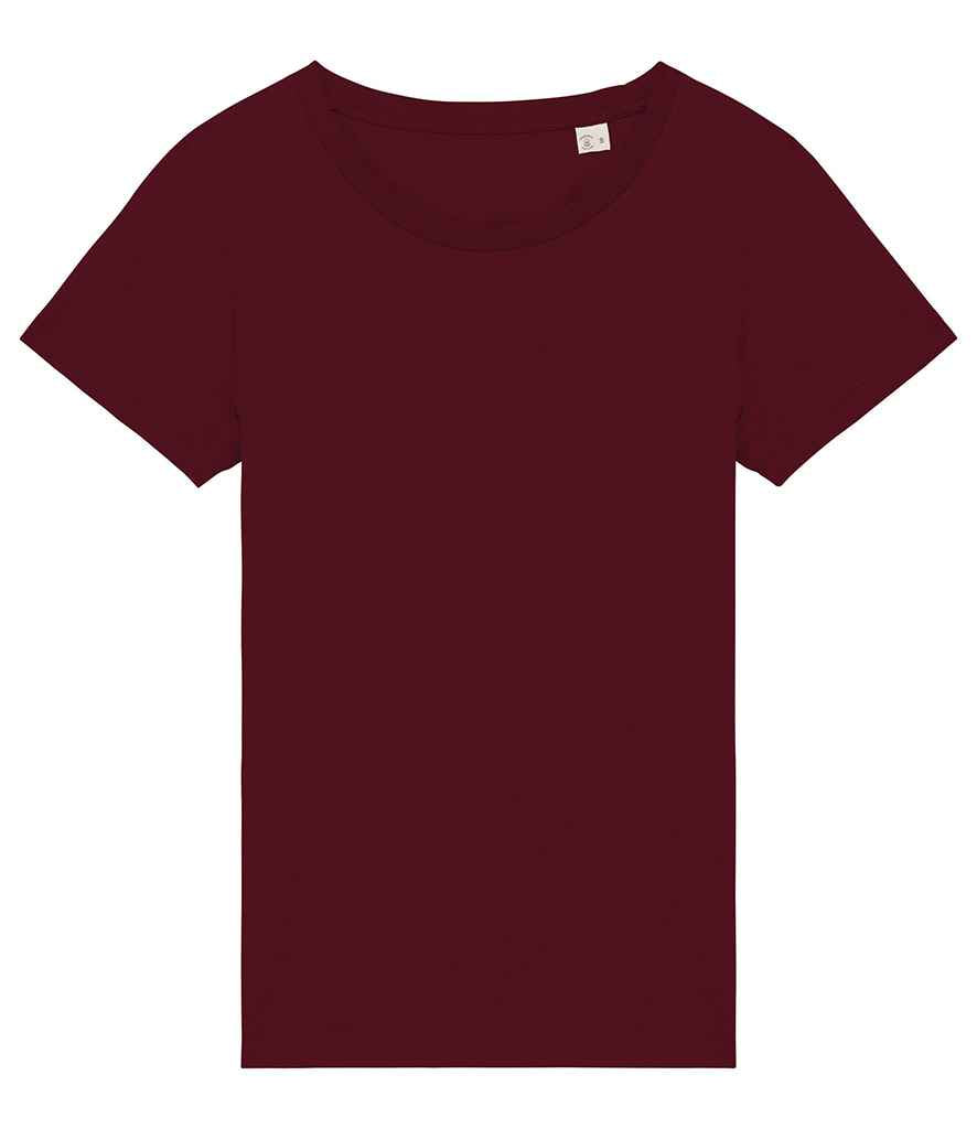 Native Spirit Ladies T-Shirt in Dark Cherry, front view
