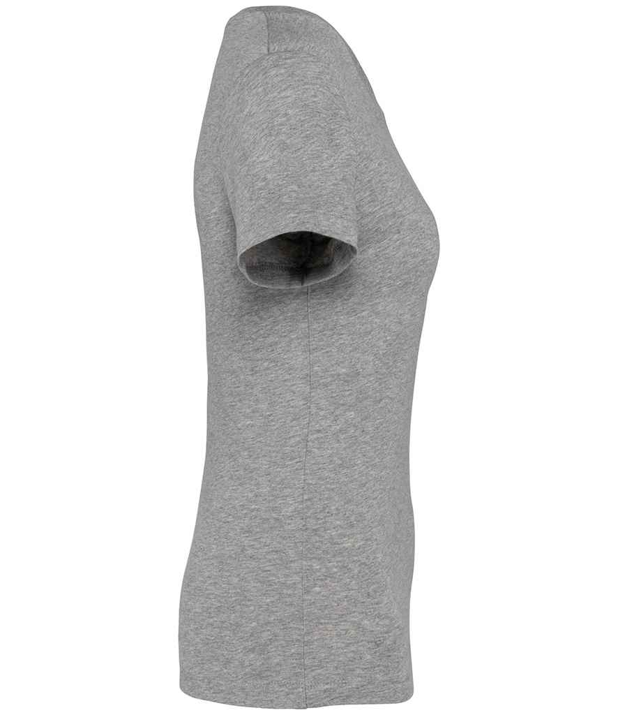 Native Spirit Ladies T-Shirt in Moon Grey Heather, side view