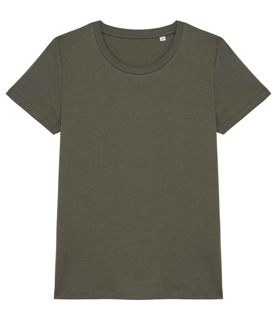 Native Spirit Ladies T-Shirt in Organic Khaki, front view