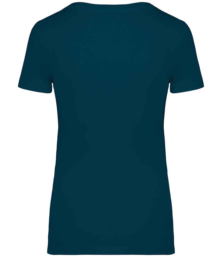 Native Spirit Ladies T-Shirt in Peacock Blue, back view
