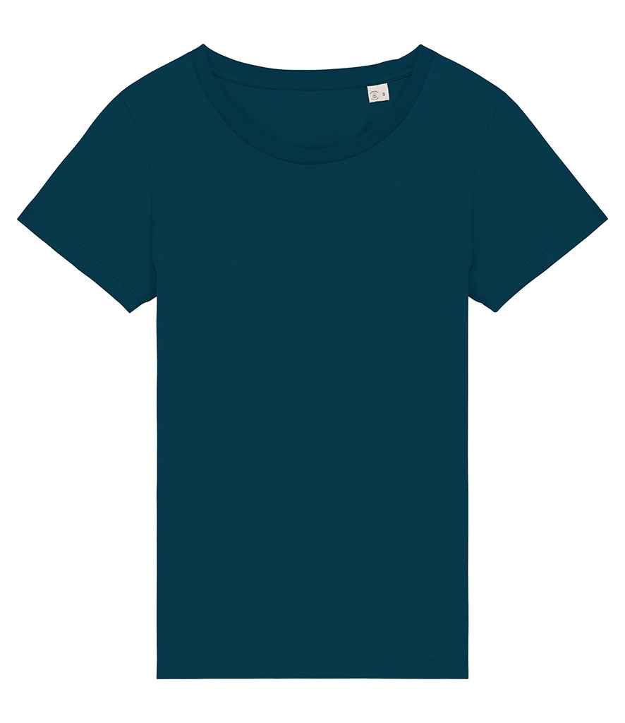Native Spirit Ladies T-Shirt in Peacock Blue, front view