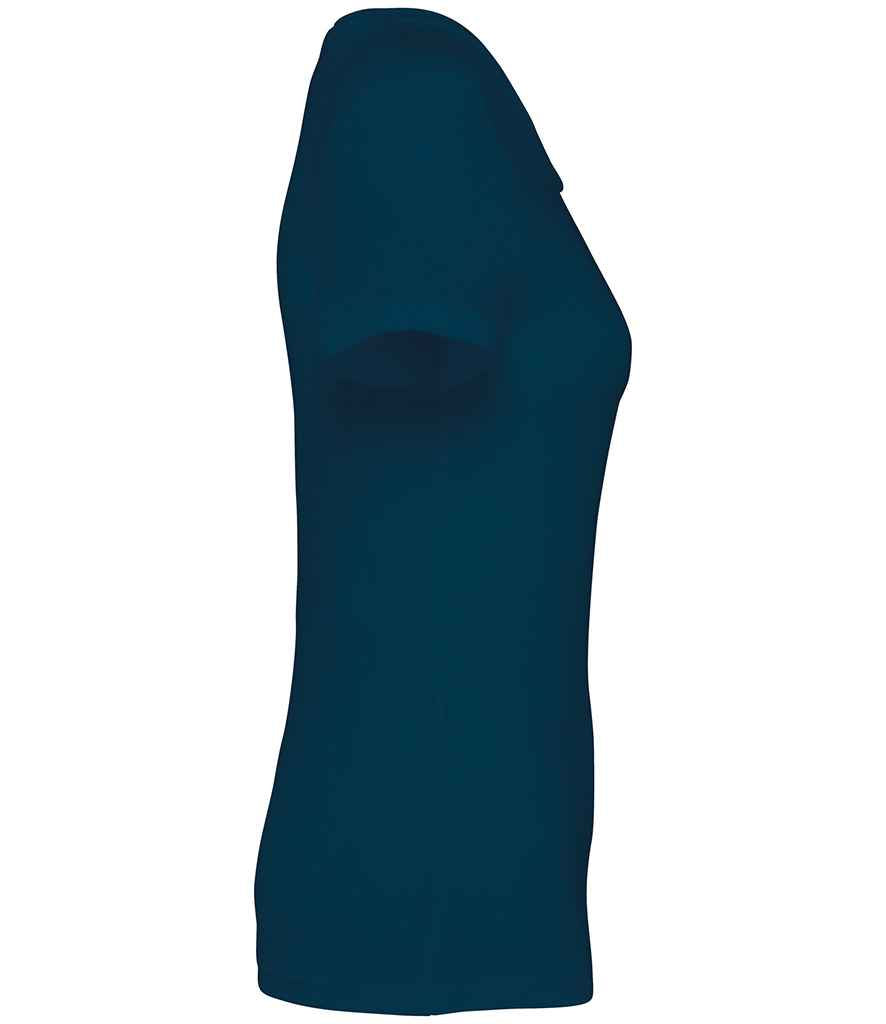Native Spirit Ladies T-Shirt in Peacock Blue, side view