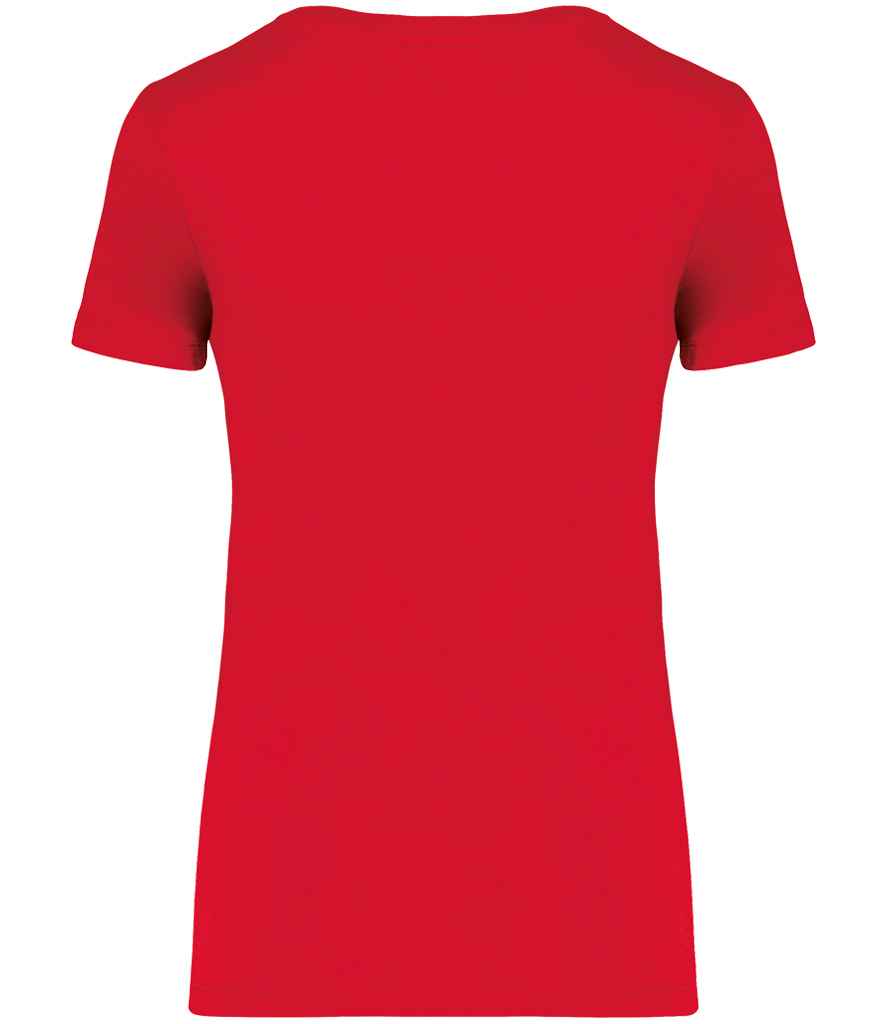Native Spirit Ladies T-Shirt in Poppy Red, back view