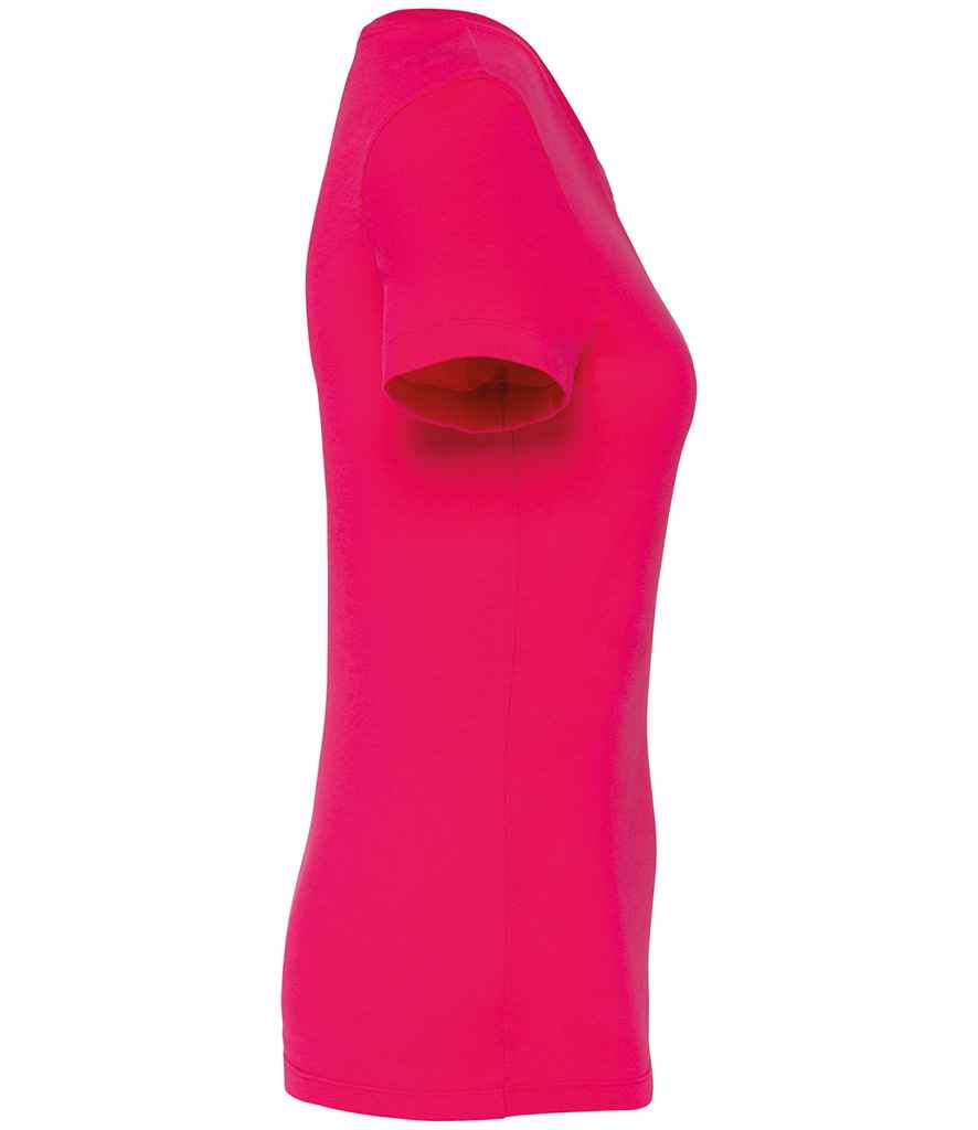 Native Spirit Ladies T-Shirt in Raspberry Sorbet, side view