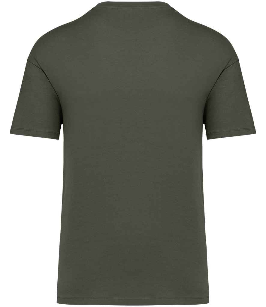 Native Spirit Unisex Oversized T-Shirt in Khaki, back view