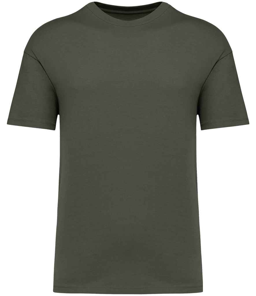 Native Spirit Unisex Oversized T-Shirt in Khaki, front view
