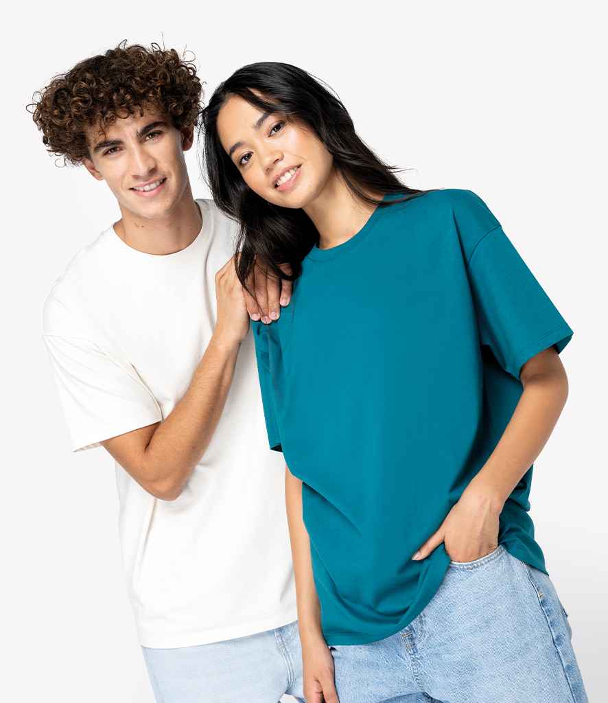 Native Spirit Unisex Oversized T-Shirt in Peacock Green