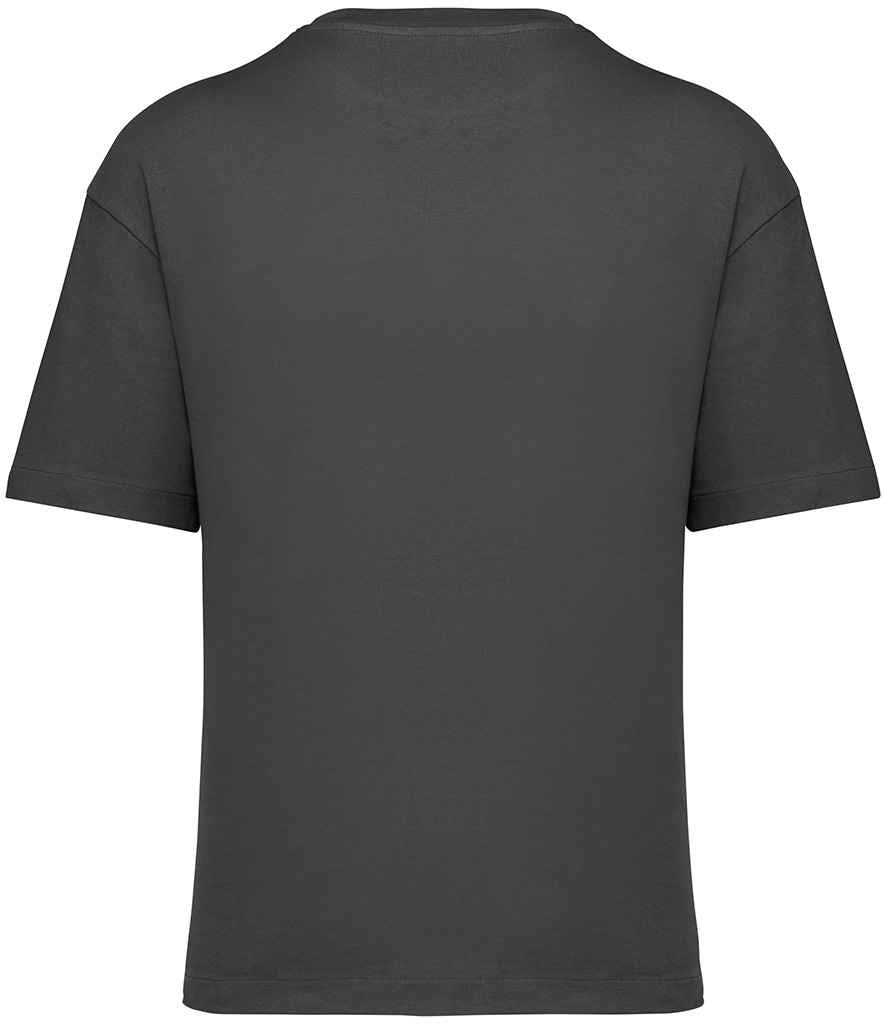 Native Spirit Oversized T-Shirt in Iron Grey, back view