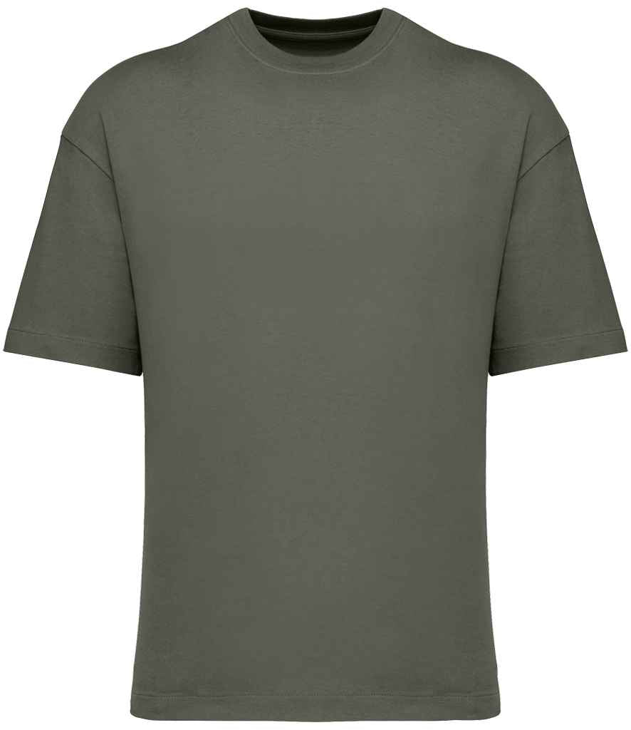 Native Spirit Oversized T-Shirt in Organic Khaki, front view