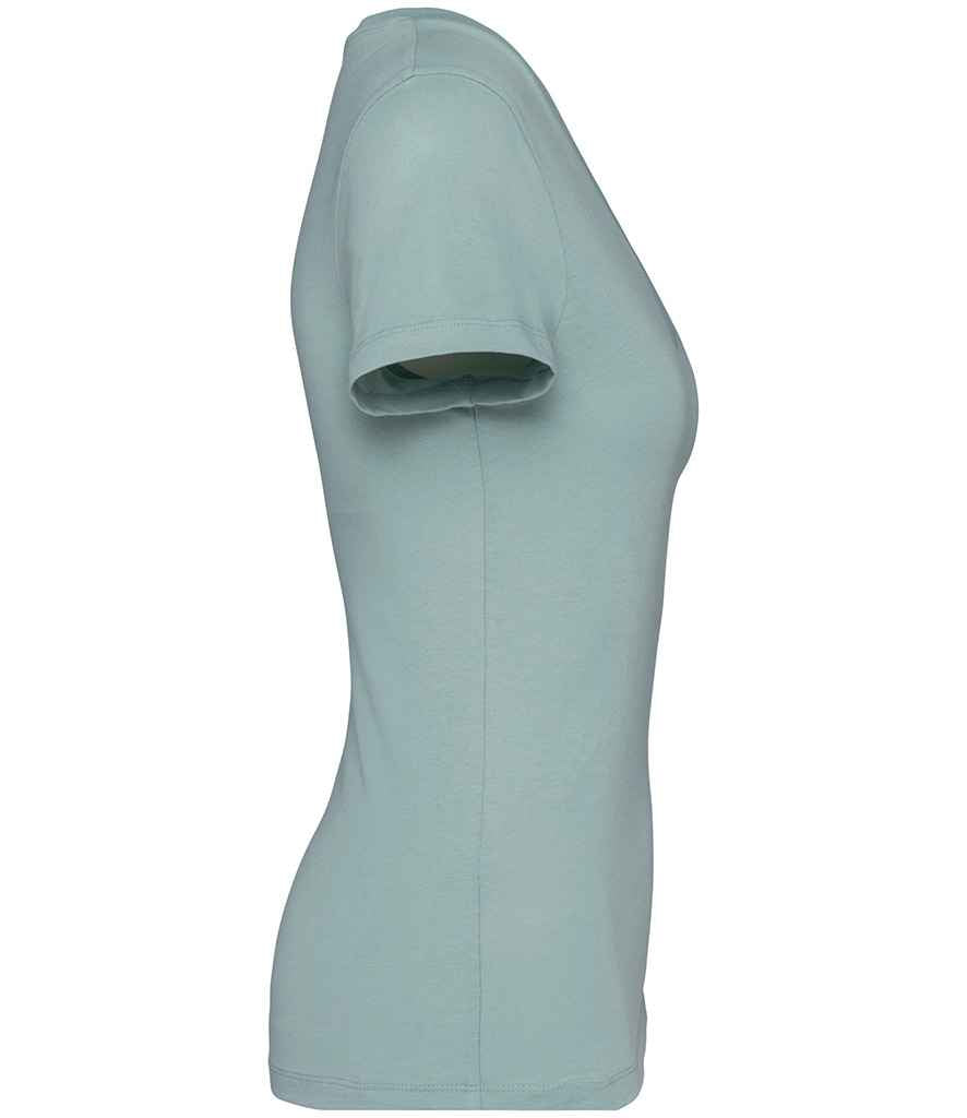Native Spirit Ladies V Neck T-Shirt in Jade Green, side view