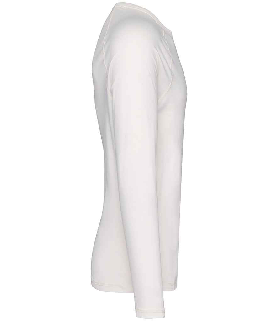 Native Spirit Raglan Long Sleeve Washed T-Shirt in Washed Ivory, side view