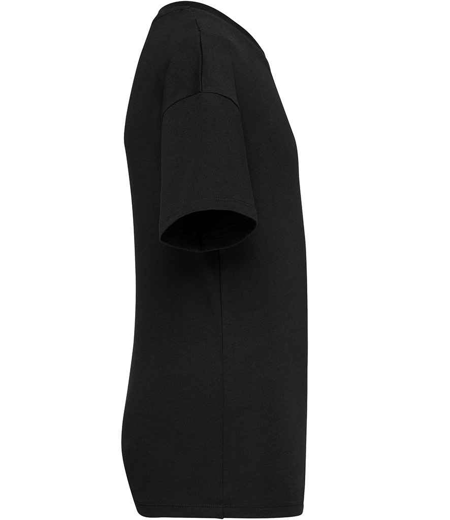 Native Spirit Kids Dropped Shoulder T-Shirt in Black, side view
