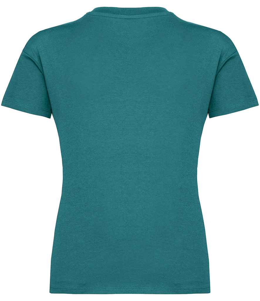 Native Spirit Kids Dropped Shoulder T-Shirt in Peacock Green, back view