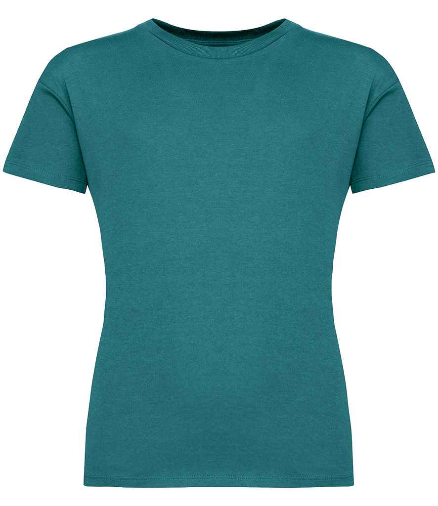 Native Spirit Kids Dropped Shoulder T-Shirt in Peacock Green, front view