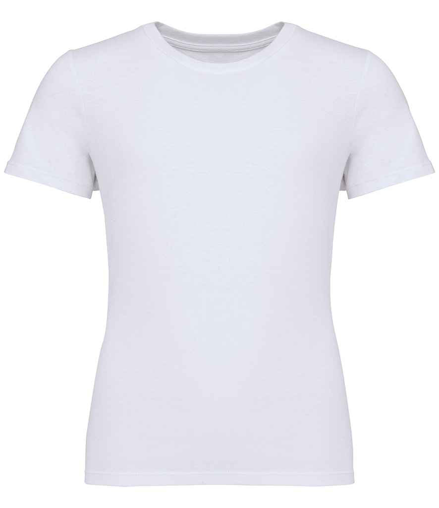 Native Spirit Kids Dropped Shoulder T-Shirt in White, front view