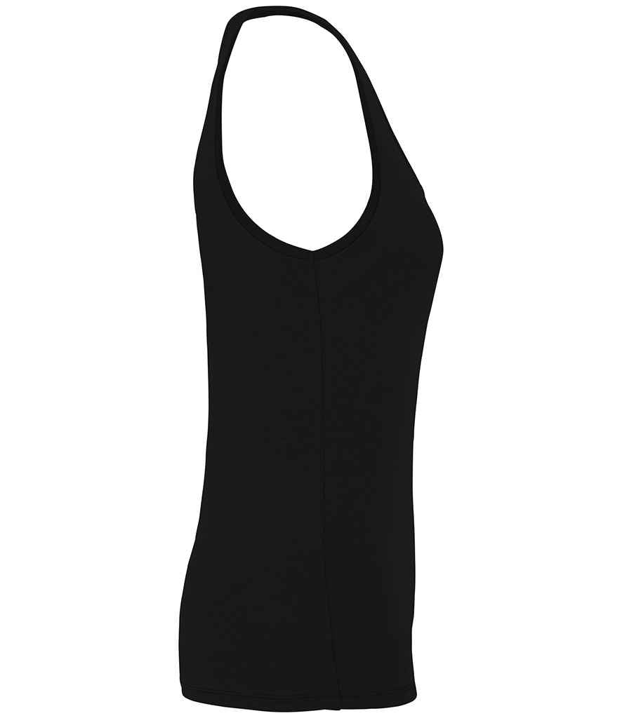 Native Spirit Ladies Tank Top in Black, side view
