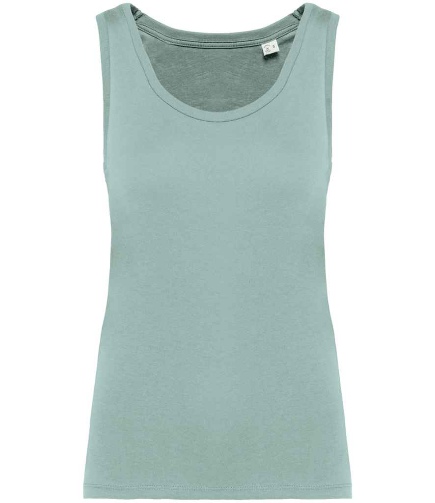 Native Spirit Ladies Tank Top in Jade Green, front view