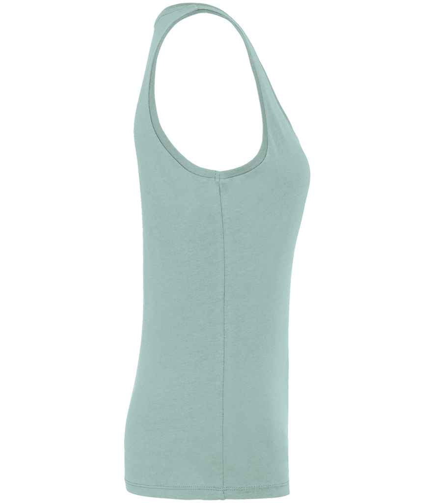 Native Spirit Ladies Tank Top in Jade Green, side view