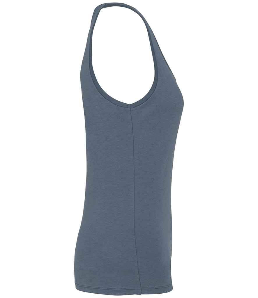 Native Spirit Ladies Tank Top in Mineral Grey, side view