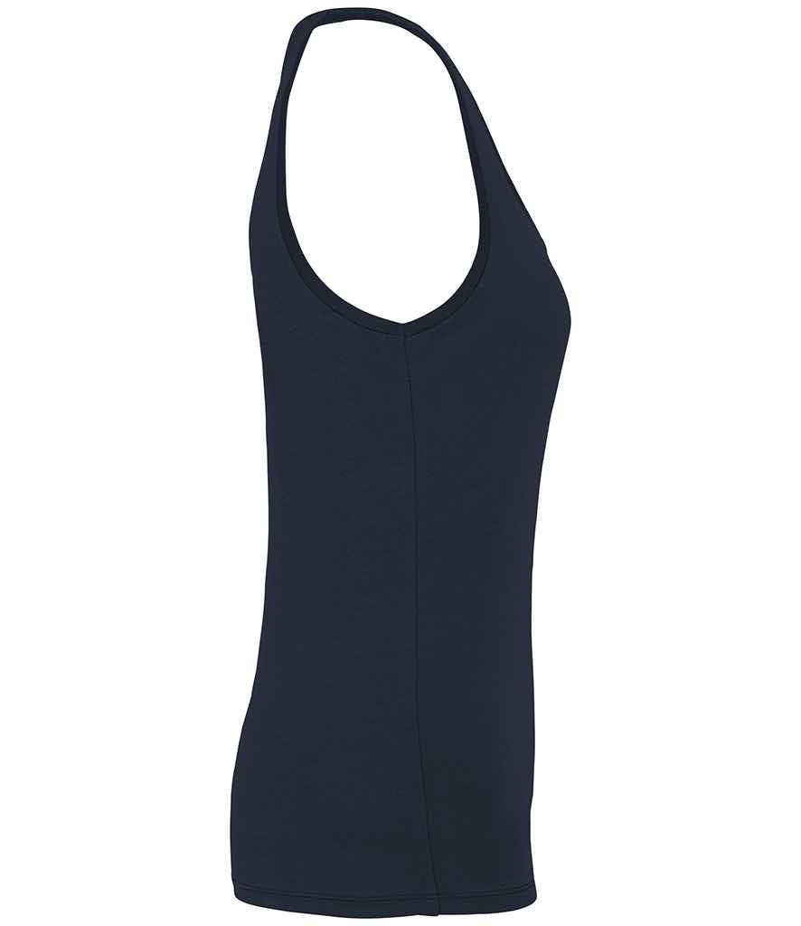 Native Spirit Ladies Tank Top in Navy, side view