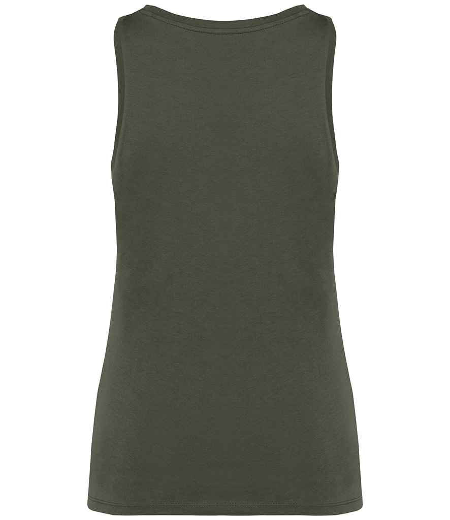 Native Spirit Ladies Tank Top in Organic Khaki, back view