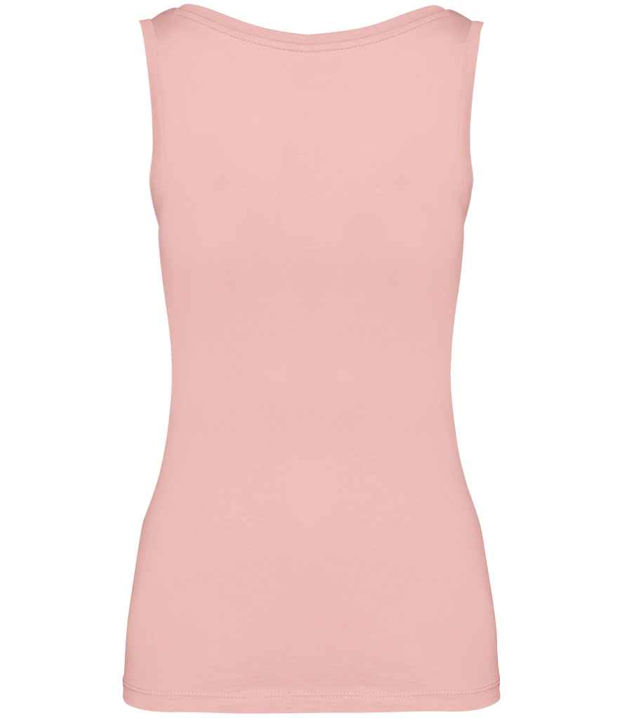 Native Spirit Ladies Tank Top in Petal Rose, back view