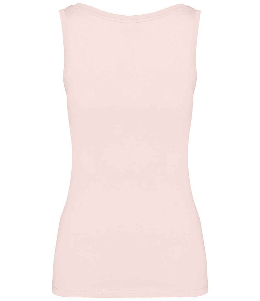 Native Spirit Ladies Tank Top in Pearl Rose, back view