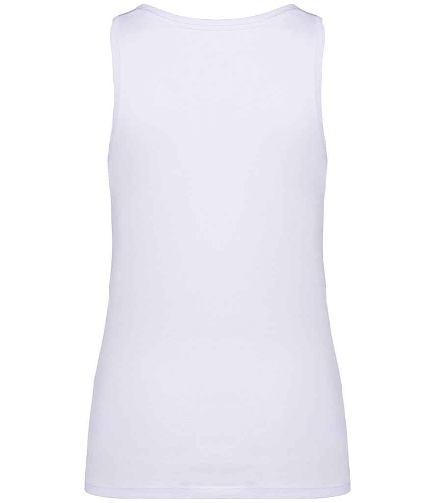 Native Spirit Ladies Tank Top in White, back view