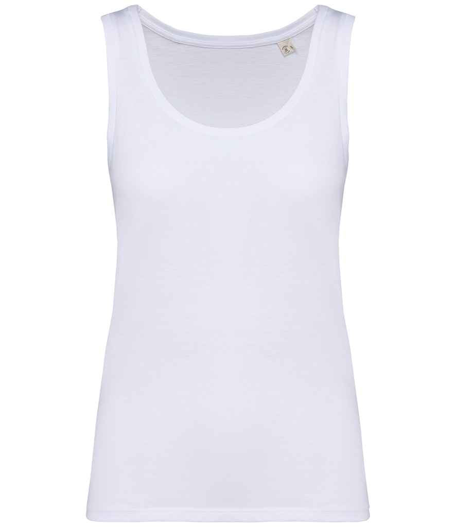 Native Spirit Ladies Tank Top in White, front view