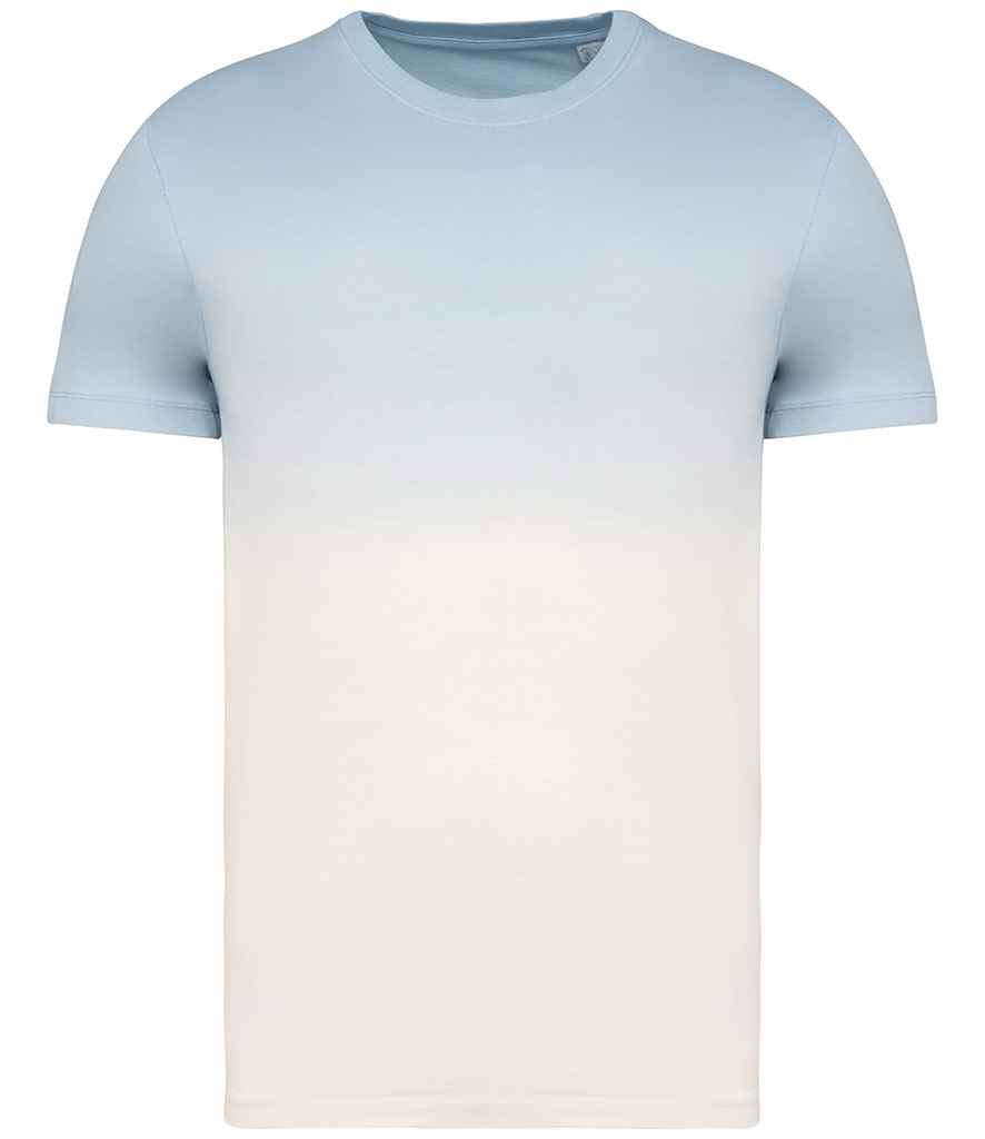 Native Spirit Unisex Dip Dye T-Shirt in Dip Dye Aquamarine, front view