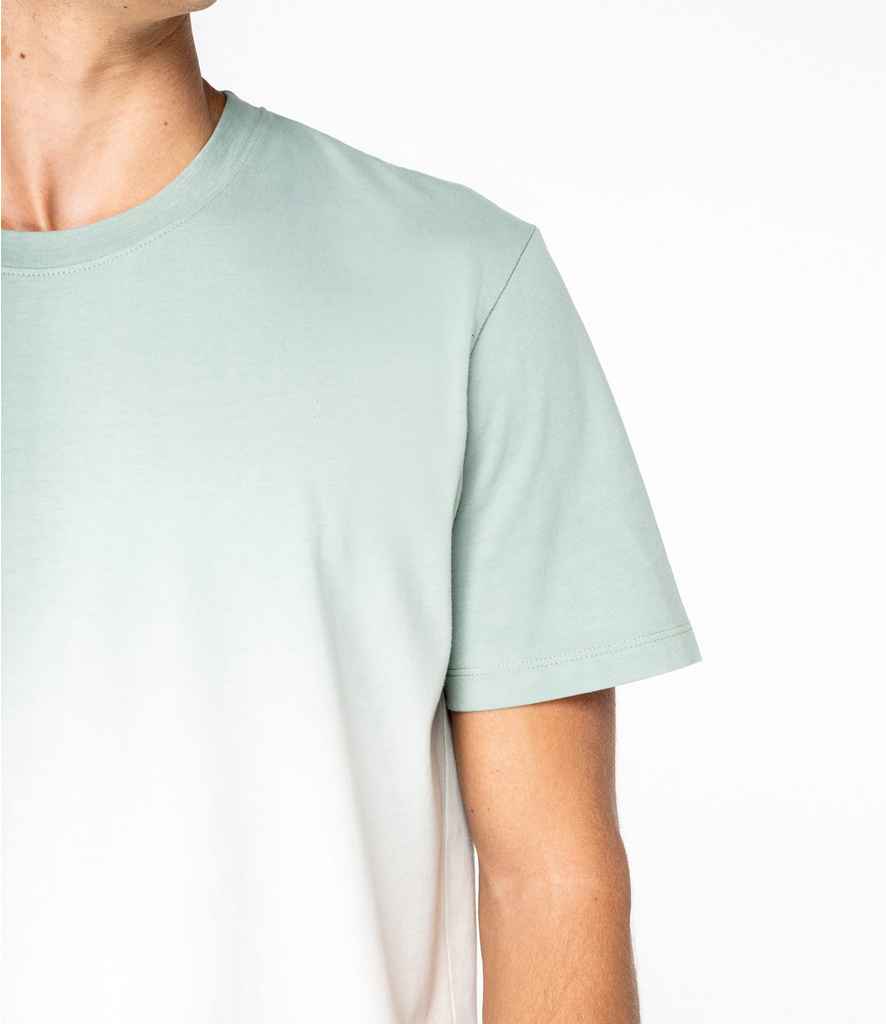 Native Spirit Unisex Dip Dye T-Shirt in Dip Dye Jade Green