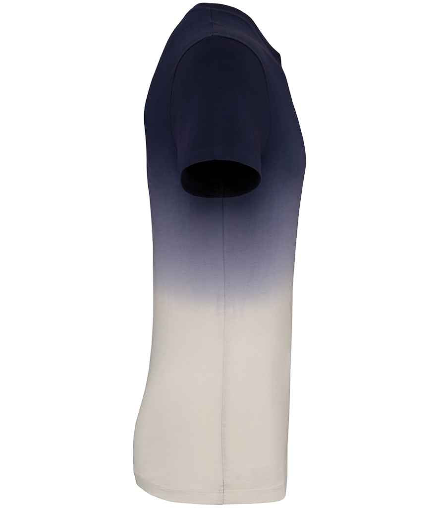 Native Spirit Unisex Dip Dye T-Shirt in Dip Dye Navy, side view