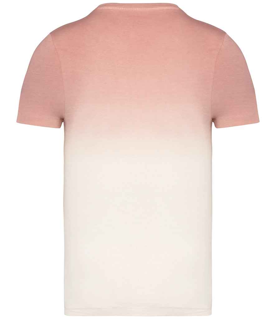Native Spirit Unisex Dip Dye T-Shirt in Dip Dye Petal Rose, back view