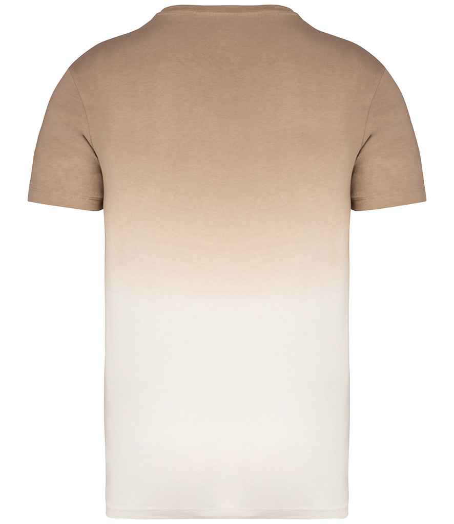 Native Spirit Unisex Dip Dye T-Shirt in Dip Dye Wet Sand, back view