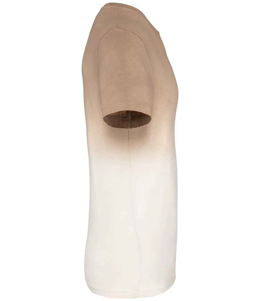 Native Spirit Unisex Dip Dye T-Shirt in Dip Dye Wet Sand, side view