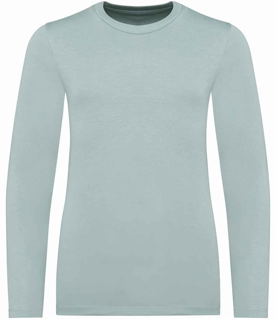 Native Spirit Kids Long Sleeve T-Shirt in Jade Green, front view