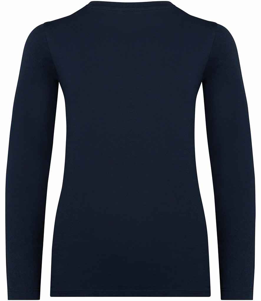 Native Spirit Kids Long Sleeve T-Shirt in Navy, back view