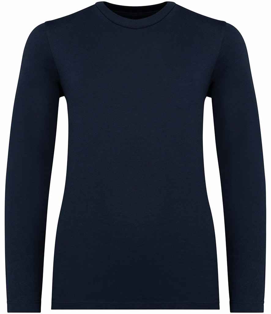 Native Spirit Kids Long Sleeve T-Shirt in Navy, front view