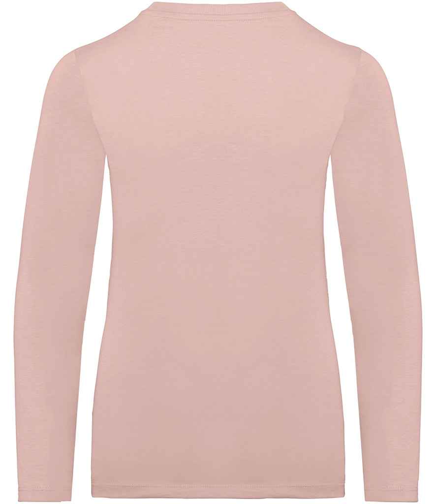 Native Spirit Kids Long Sleeve T-Shirt in Petal Rose, back view