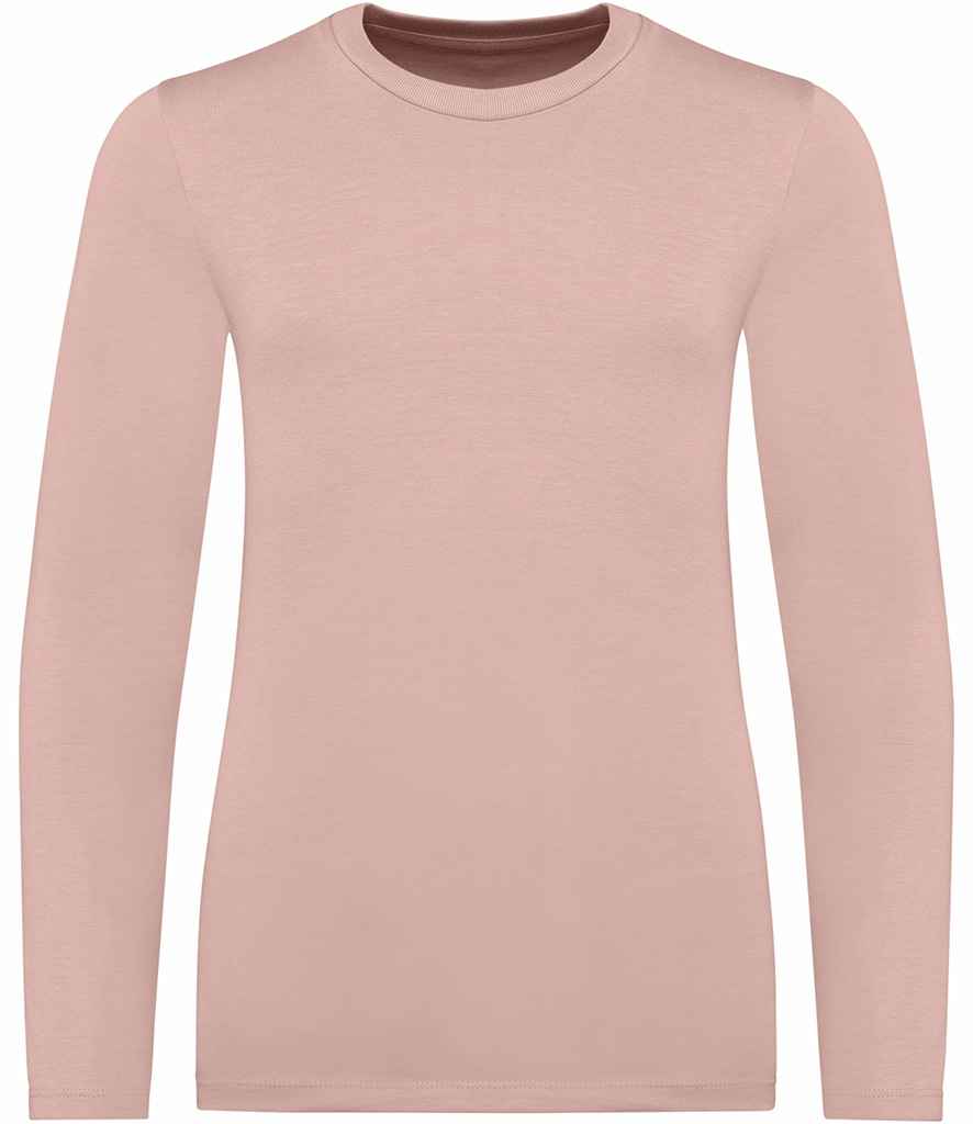 Native Spirit Kids Long Sleeve T-Shirt in Petal Rose, front view