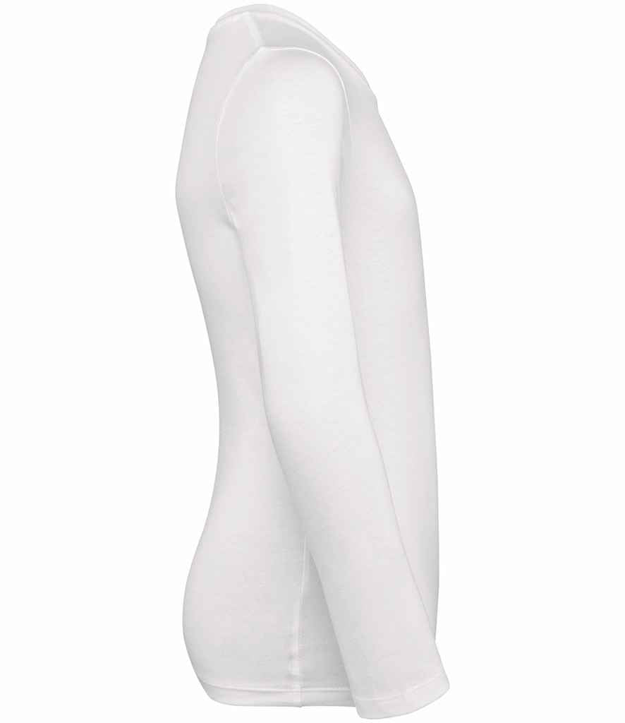 Native Spirit Kids Long Sleeve T-Shirt in White, side view