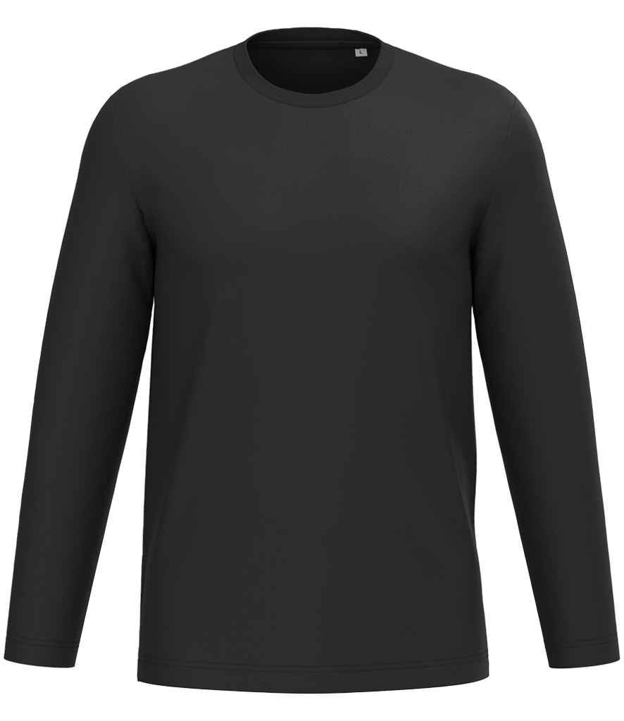 Native Spirit Unisex Long Sleeve T-Shirt in Black, front view